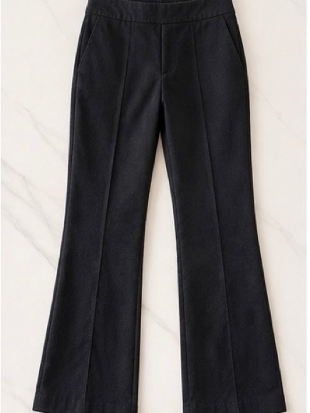 LOFT Black Boot-Cut Pull-On Pants